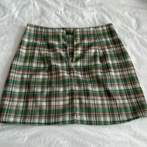 Zara plaid skirt